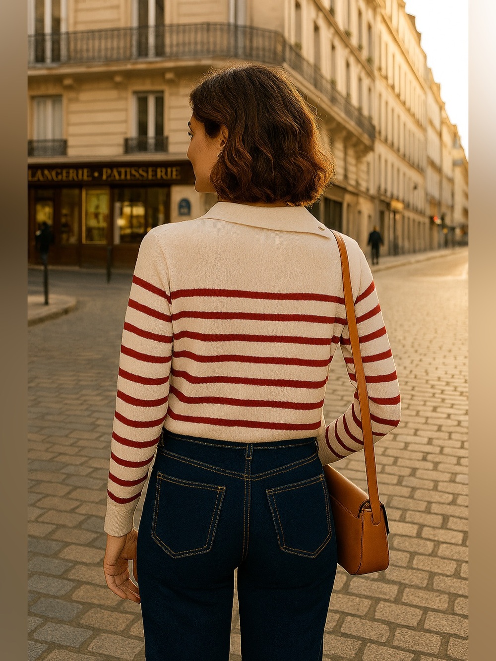 MAJE Montauban jumper turtleneck sailor sweater striped wool blend Size 1 Small - Picture 4 of 15
